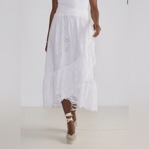 Vineyard vines white shell skirt NWT large